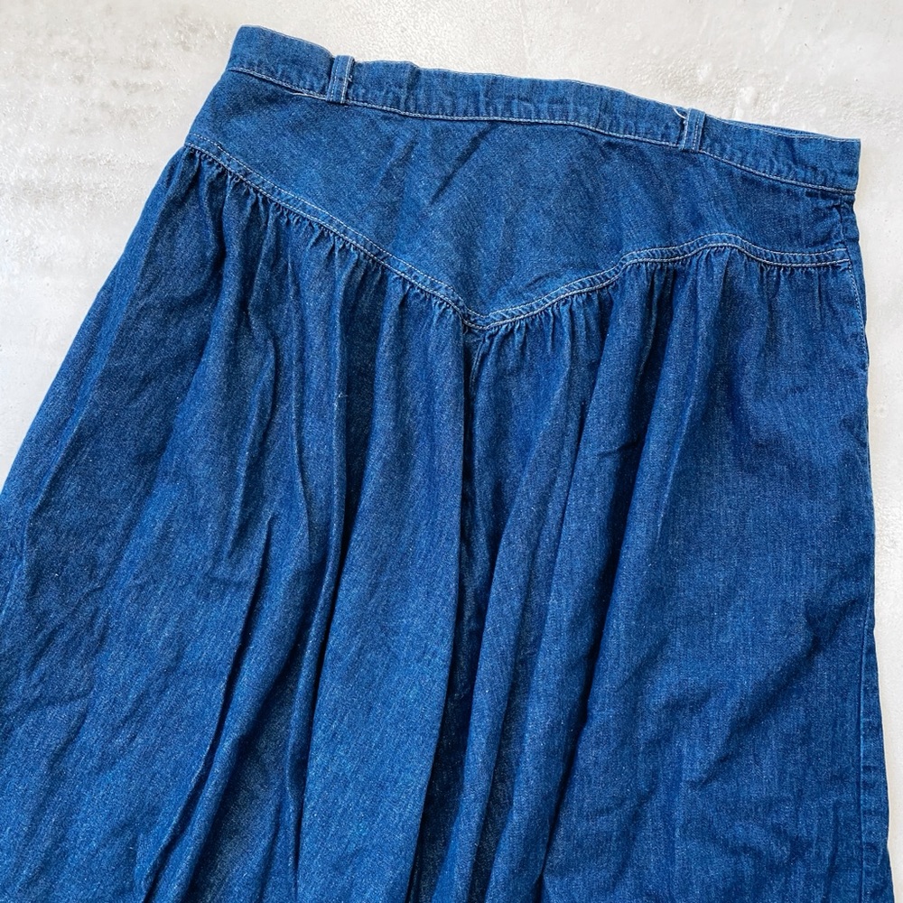Vintage denim skirt.